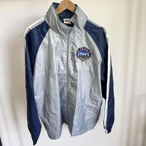 WINNERS CIRCLE 48 LOWES NASCAR Hooded Windbreaker JACKET JIMMIE JOHNSON sz M